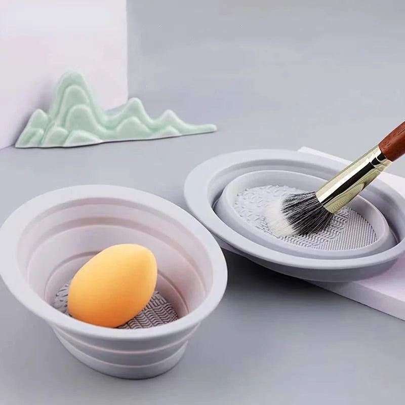 Silicone Makeup Brush Cleaner Bowl