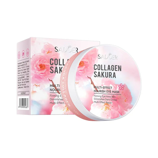 60pcs SADOER Sakura Collagen Eye Mask