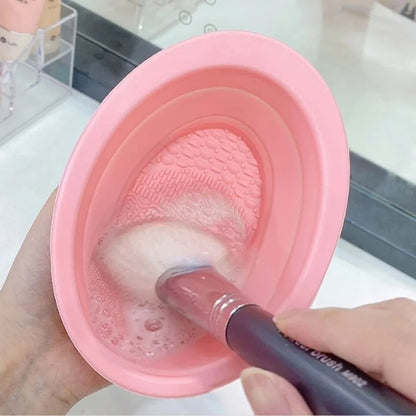 Silicone Makeup Brush Cleaner Bowl